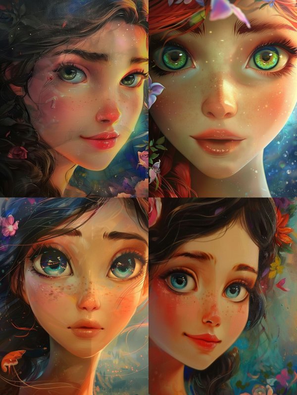 Ethereal Visions of Digital Beauty