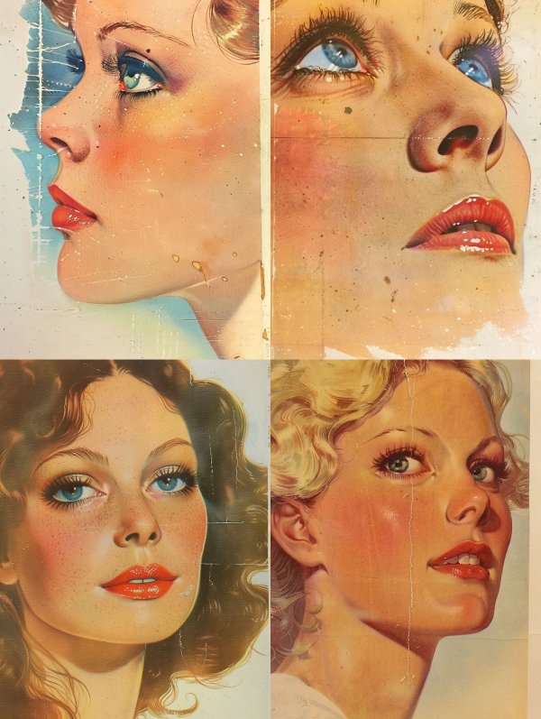 Vintage Mid Century Glamour Portraits