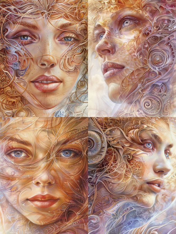 Ethereal Swirls of Divine Beauty