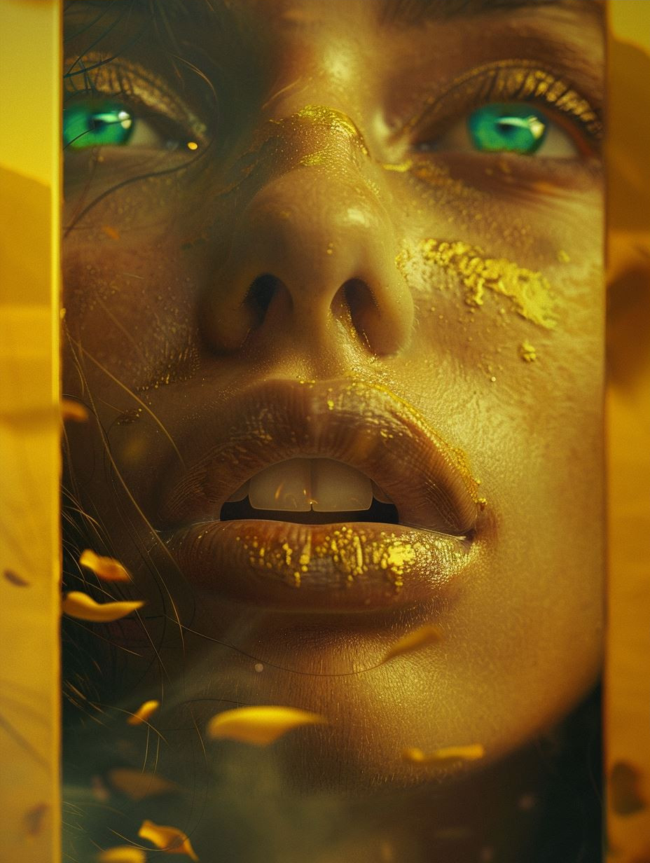 Golden Gaze Ethereal Portraits - Image 3