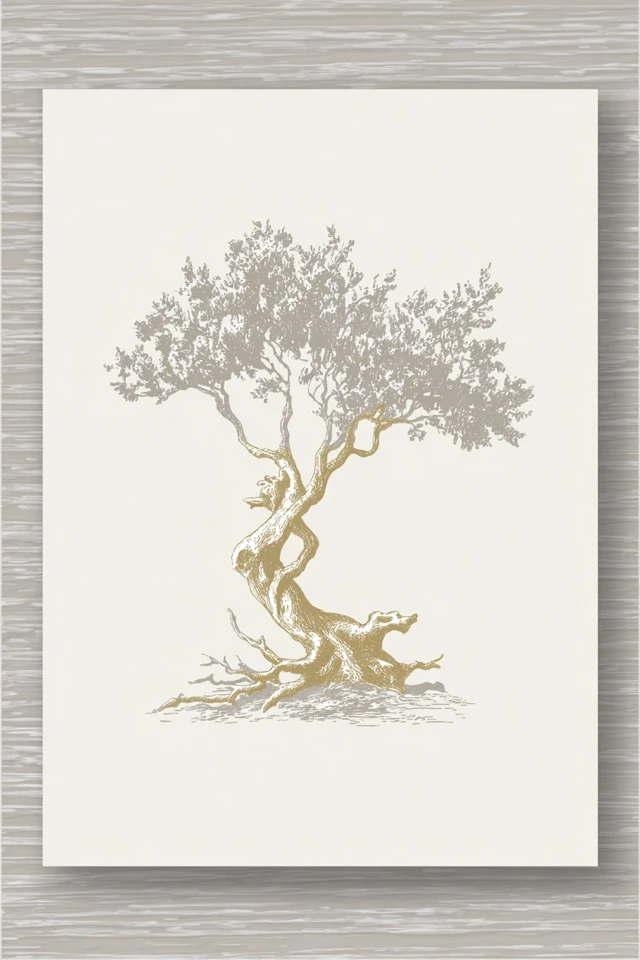 Vintage Gilded Etching - Image 5