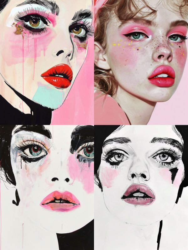 Melancholic Modern Portrait Art