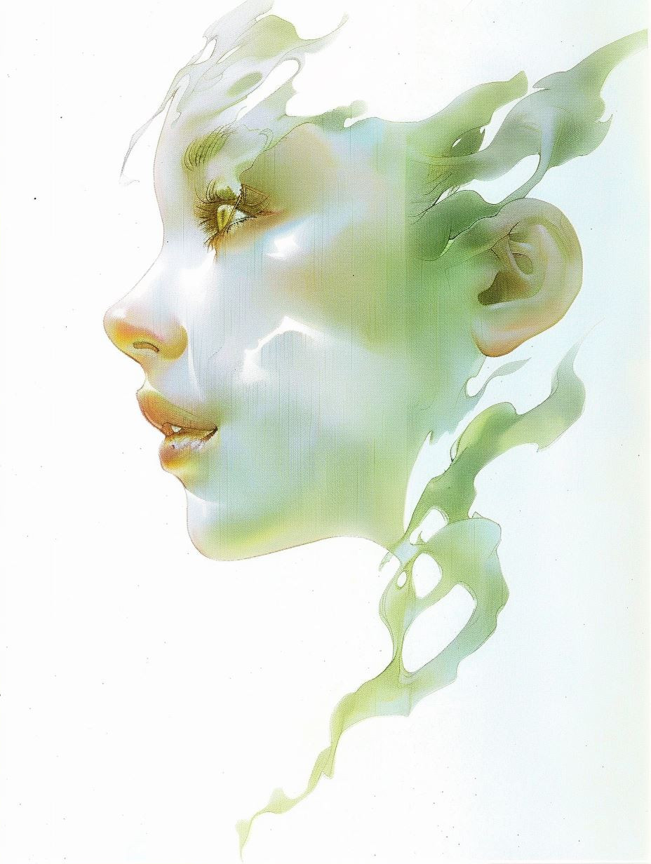 Ethereal Glow in Pale Green - Image 2