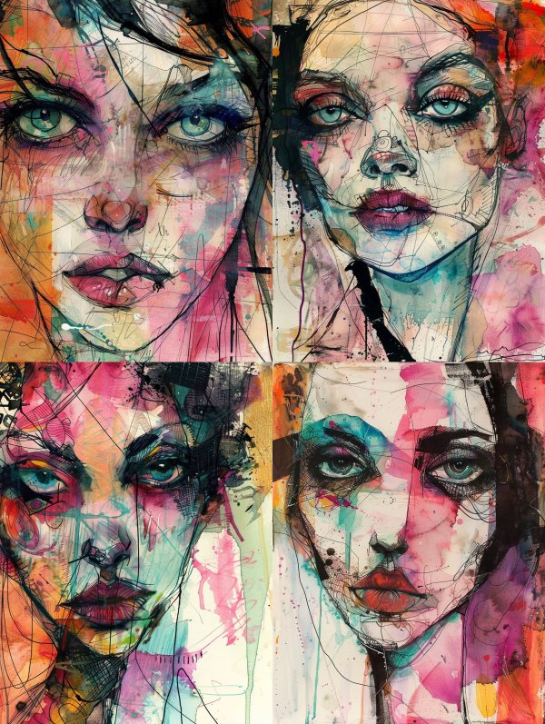 Abstract Fragments of Feminine Soul