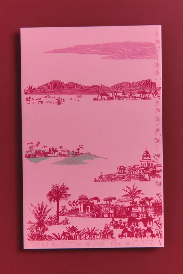Magenta Textural Portrait - Image 2