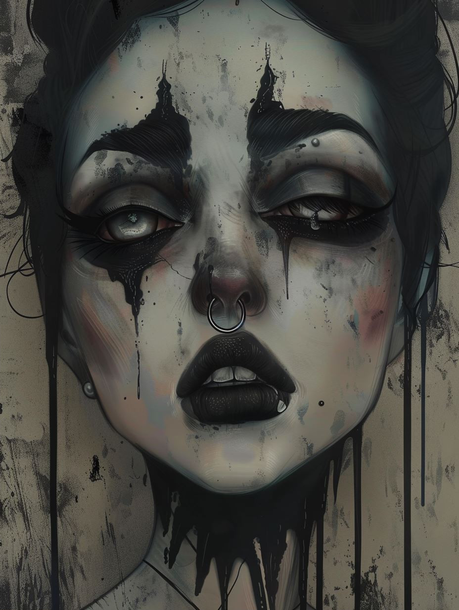 Haunting Gothic Clown Portraits - Image 2