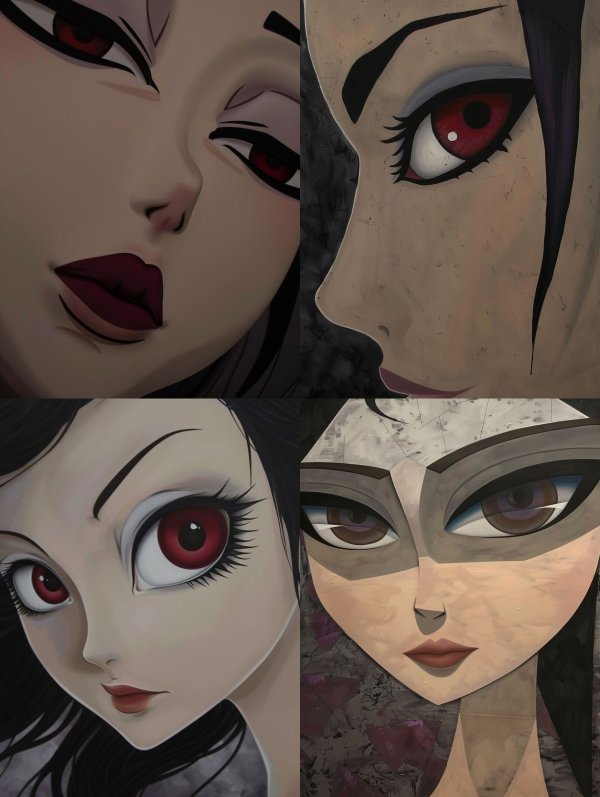 Dark Ethereal Anime Portrait