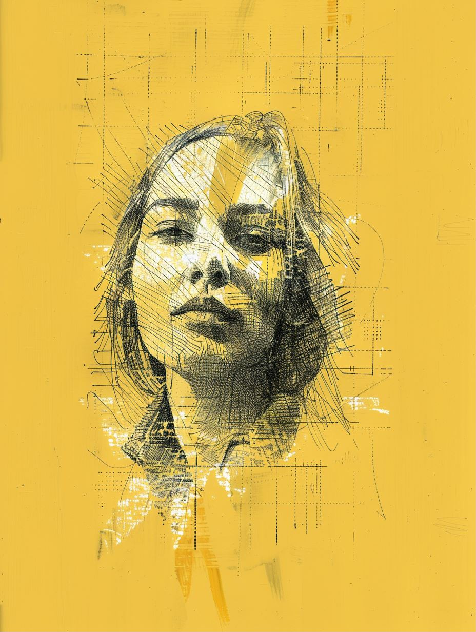 Ethereal Yellow Portrait Studies - Image 1