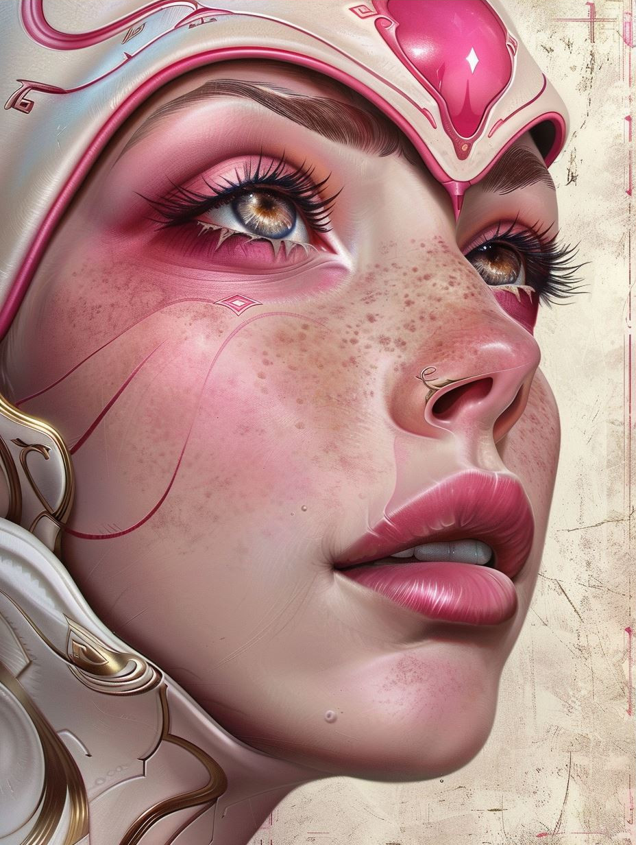 Ethereal Pink Digital Portraits - Image 3