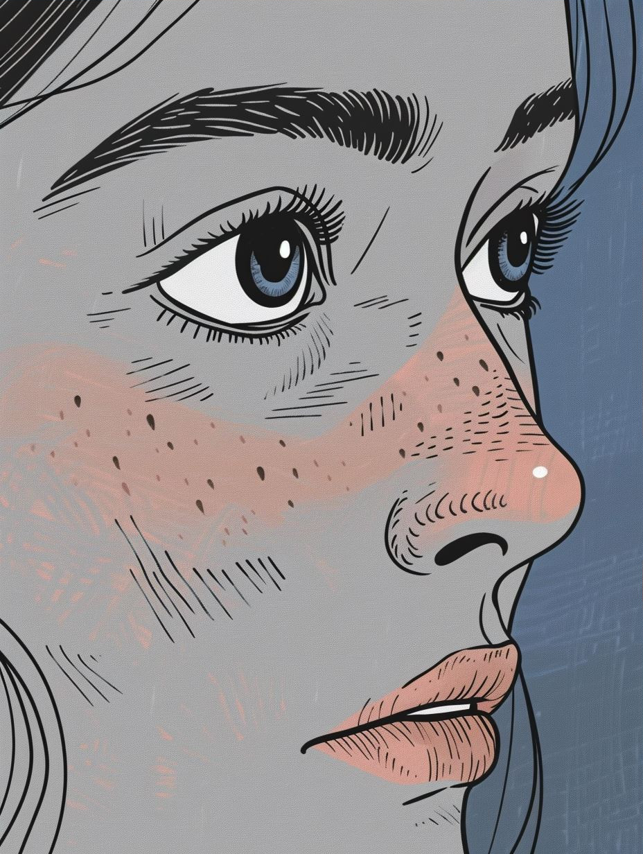 Modern Stylized Portrait Art Study - Image 3