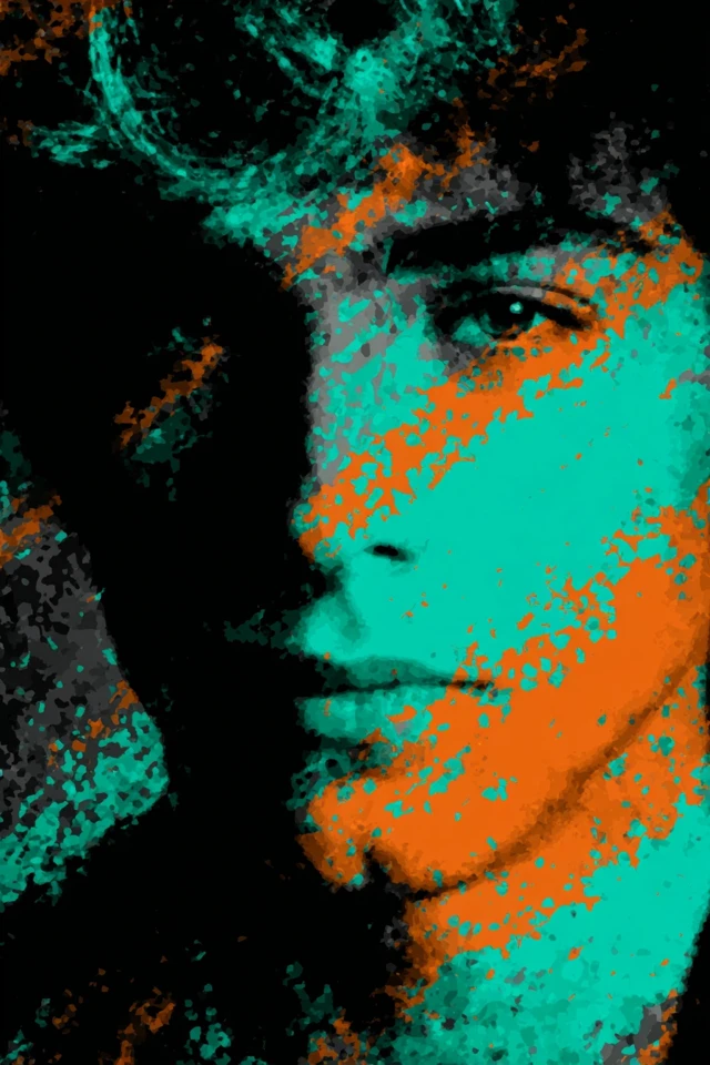 Neon Fragment Portrait - Image 1