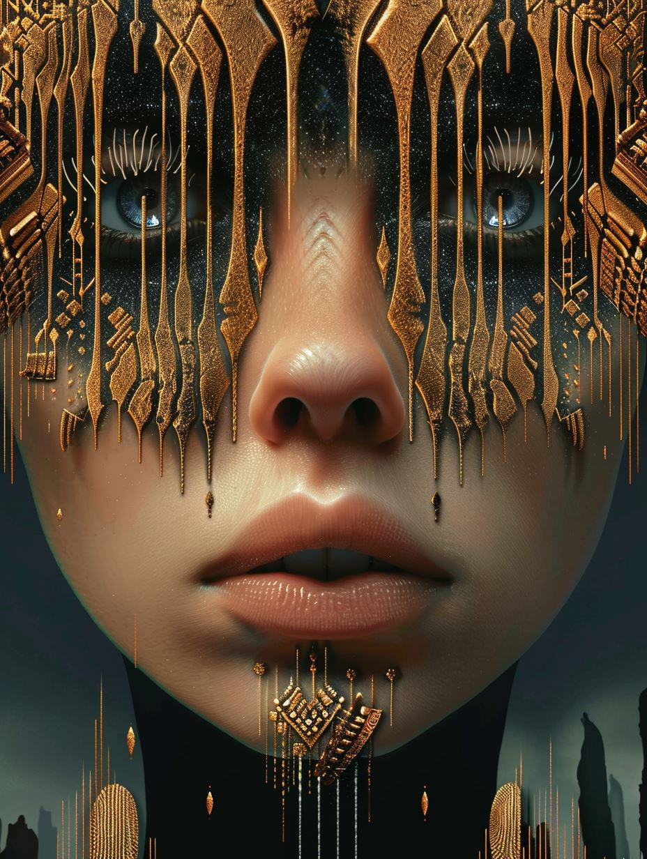 Surreal Golden Ethereal Portraits - Image 1