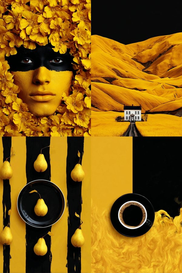 Golden Floral Mask