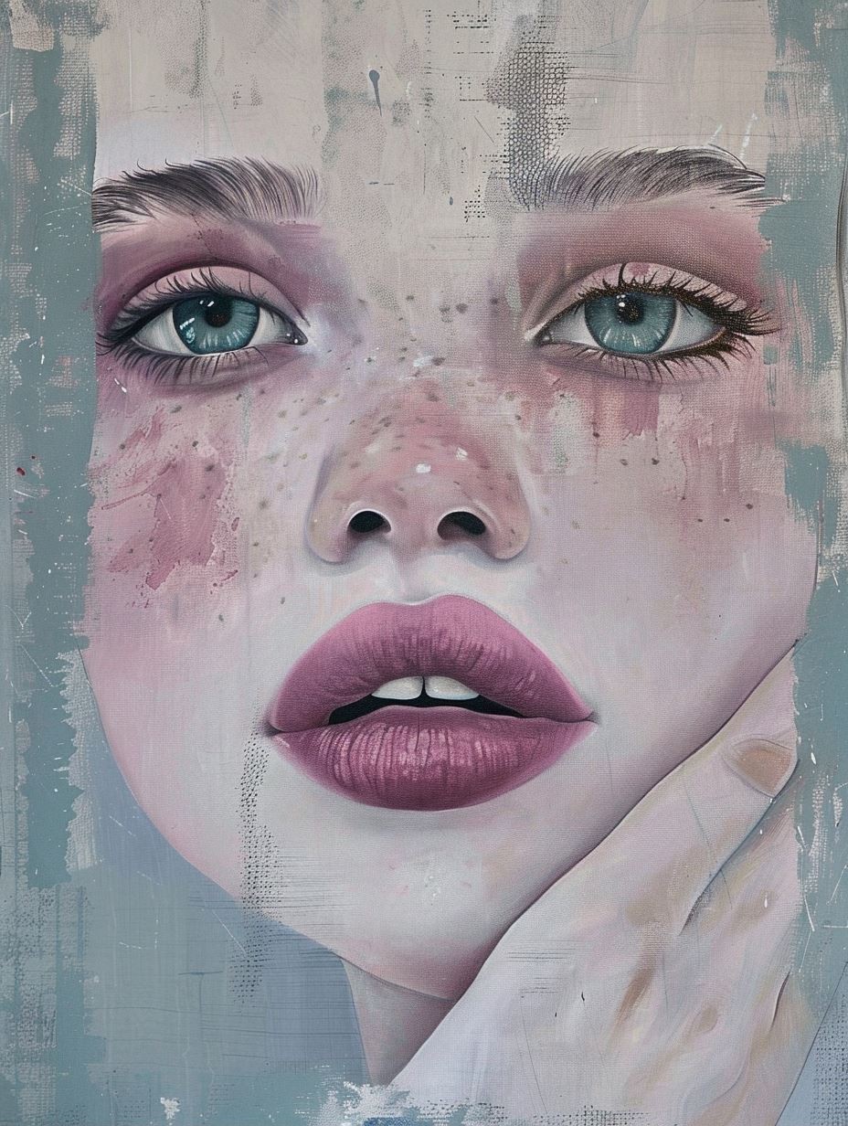 Fragmented Beauty: A Surrealist Portrait Study - Image 2
