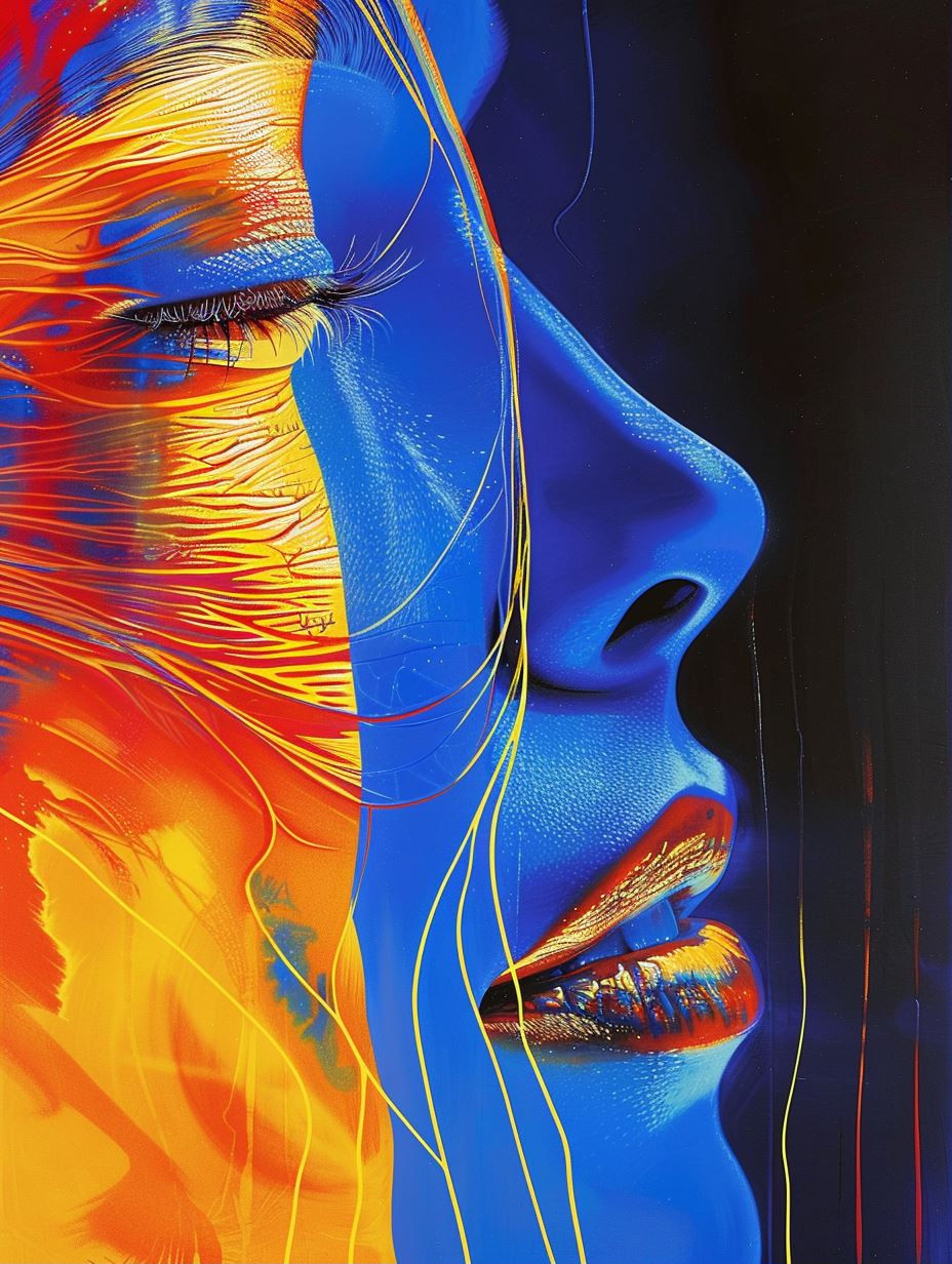 Electric Neon Portrait Fusion - Image 1