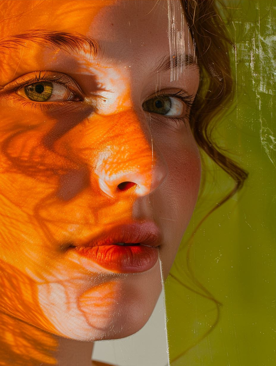 Fragmented Portraits in Amber Light - Image 3
