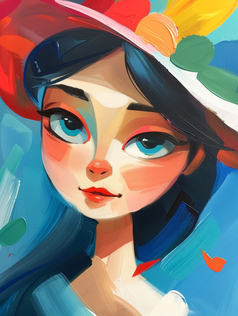 Dreamy Digital Portrait Study - Image 1