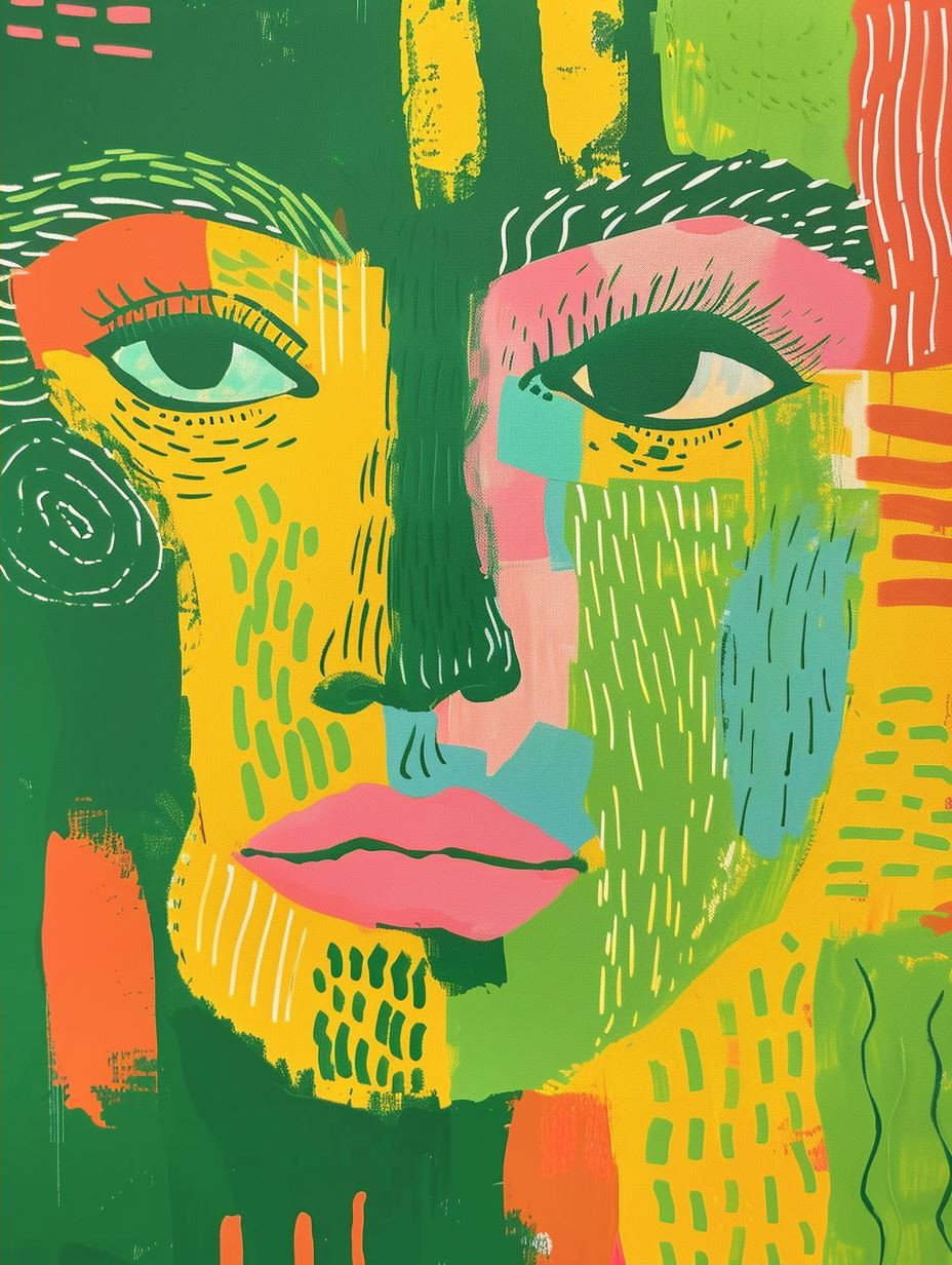 Vibrant Faces of Abstract Emotion - Image 2