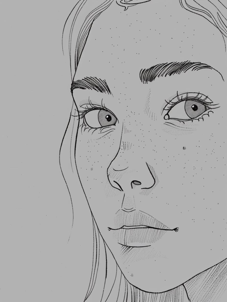 Minimalist Graphite Portrait Study - Image 4