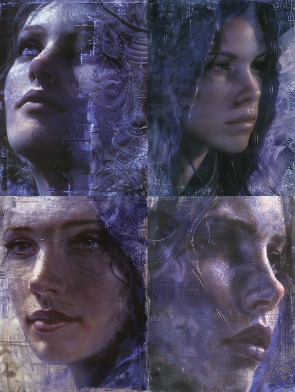 Ethereal Indigo Dream Portraits