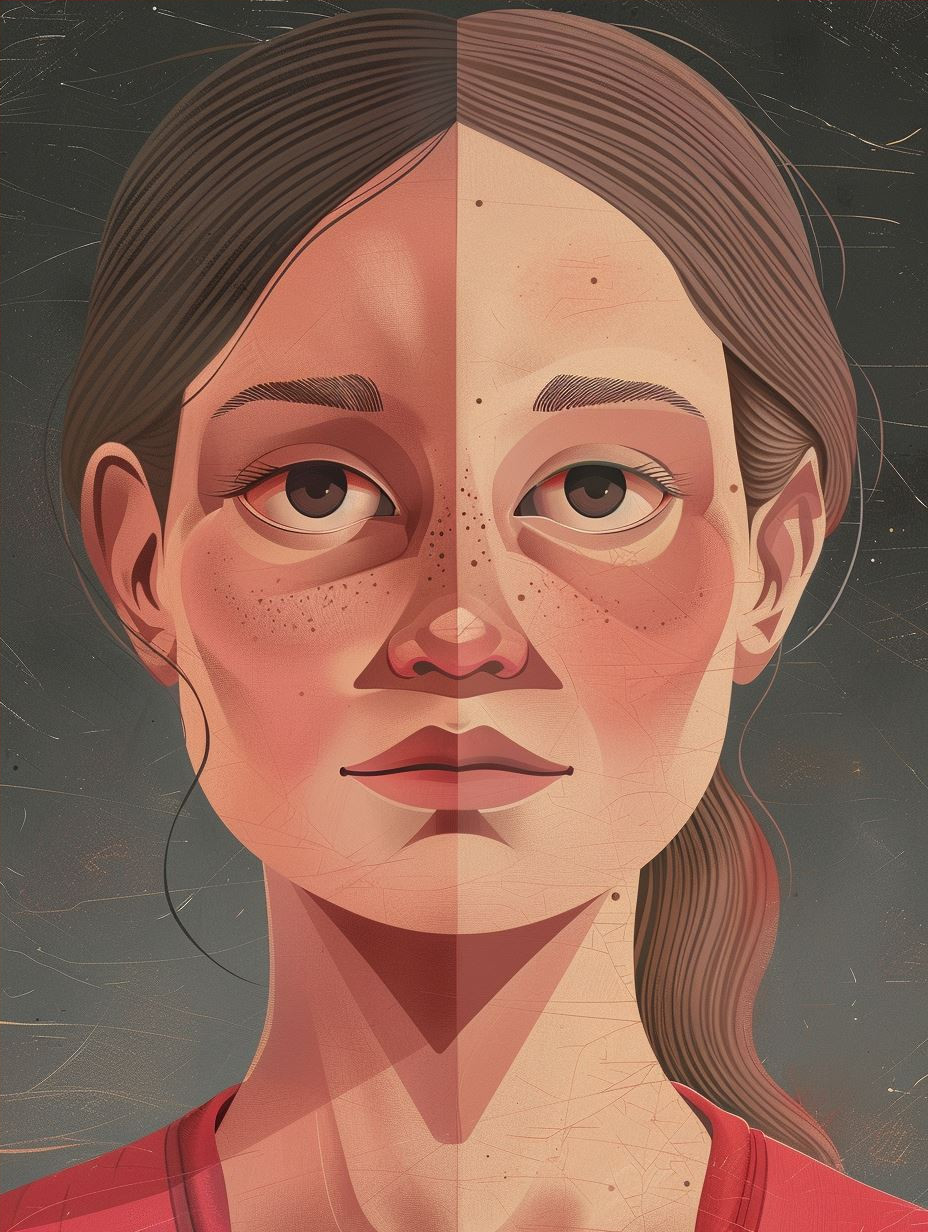 Modern Geometric Portrait Study - Image 4