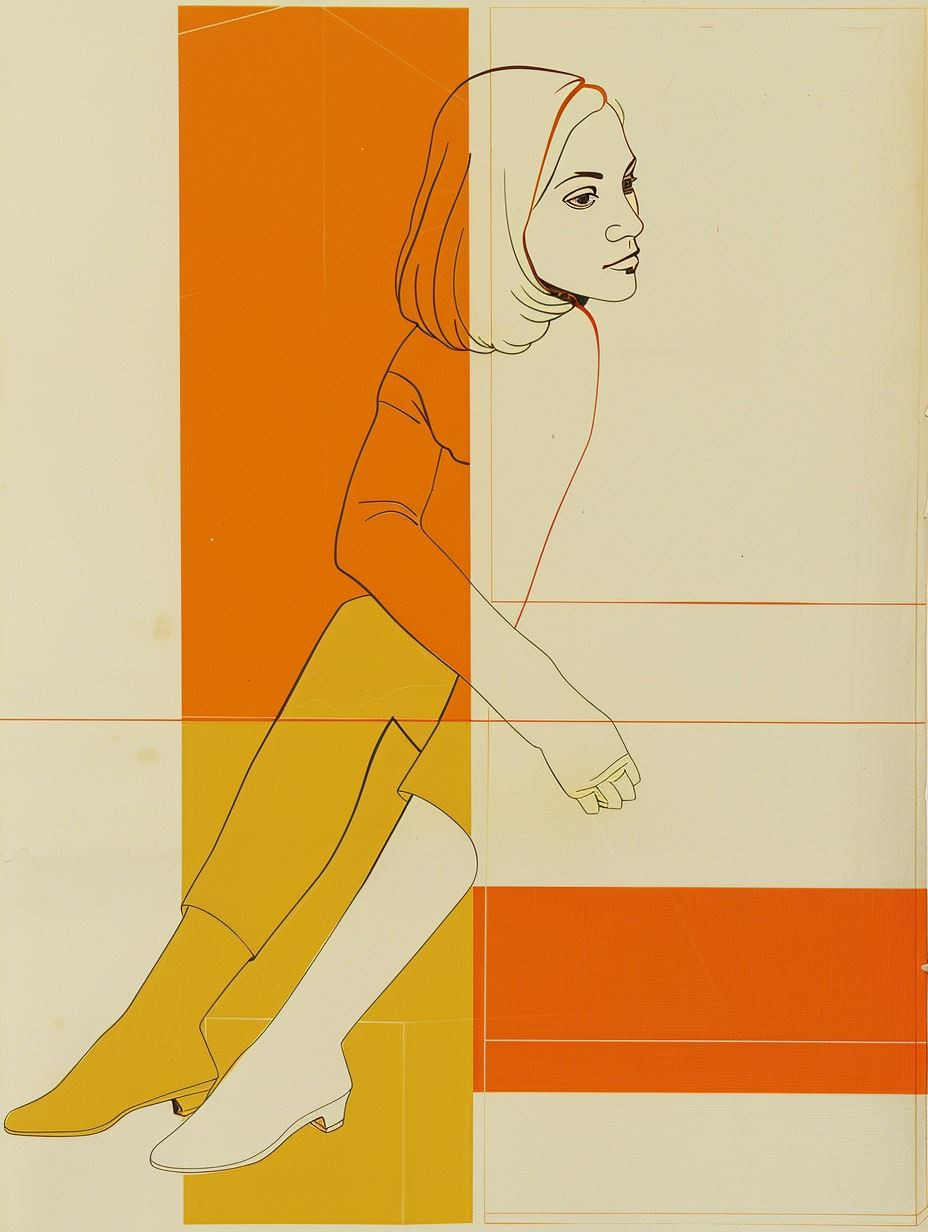 Fragmented Portraits in Warm Tones - Image 3