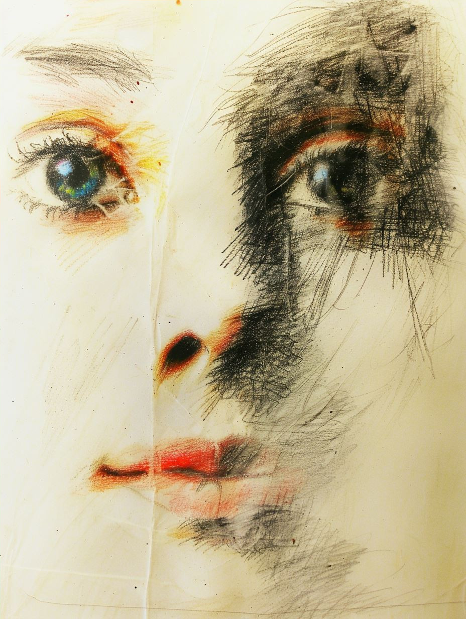Soulful Gazes in Mixed Media - Image 4