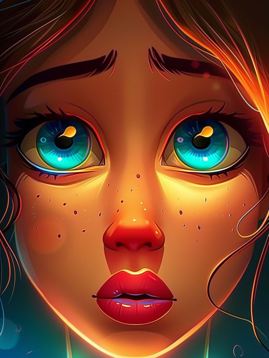 Vibrant Stylized Digital Portraits - Image 3