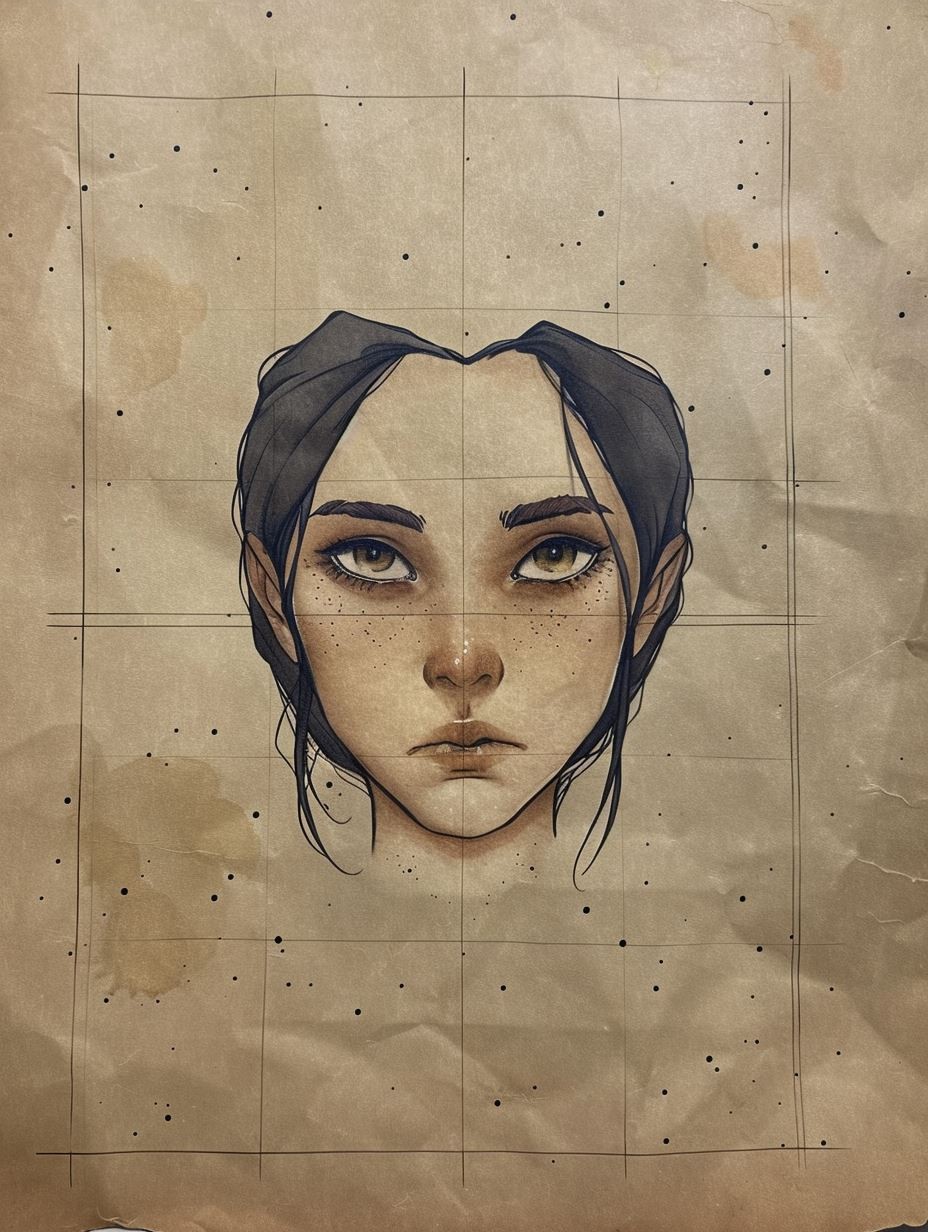Rustic Watercolor Portrait Study - Image 4