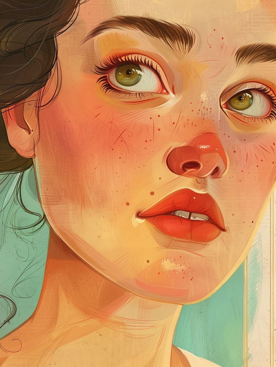 Ethereal Gazes: A Digital Portrait Study - Image 2