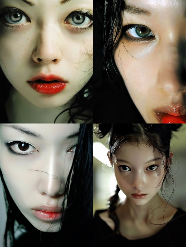 Ethereal Gaze: A Study in Beauty
