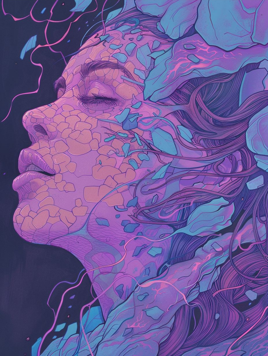 Surreal Neon Psychedelic Portraits - Image 3