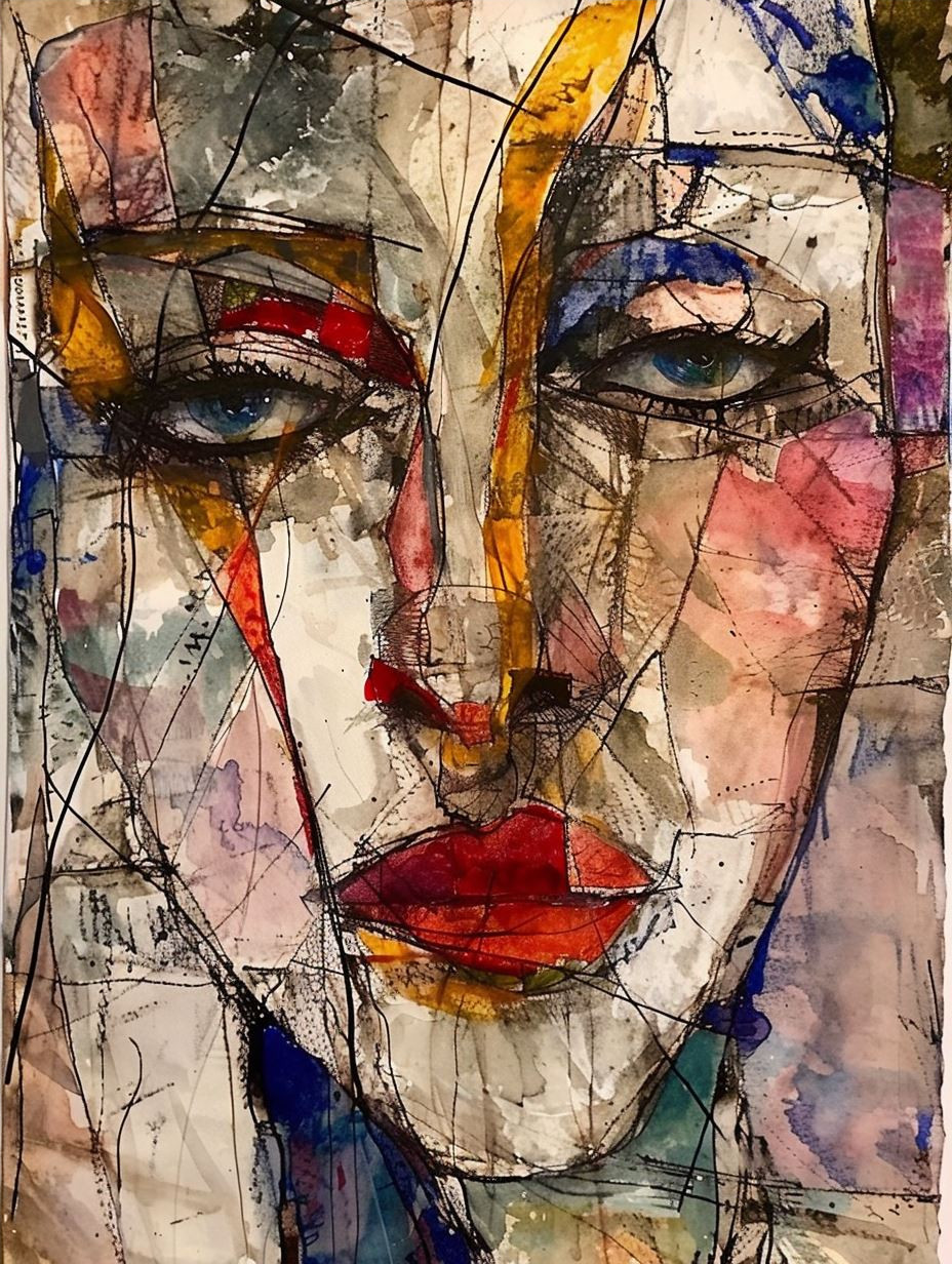 Fragmented Souls in Watercolor - Image 4