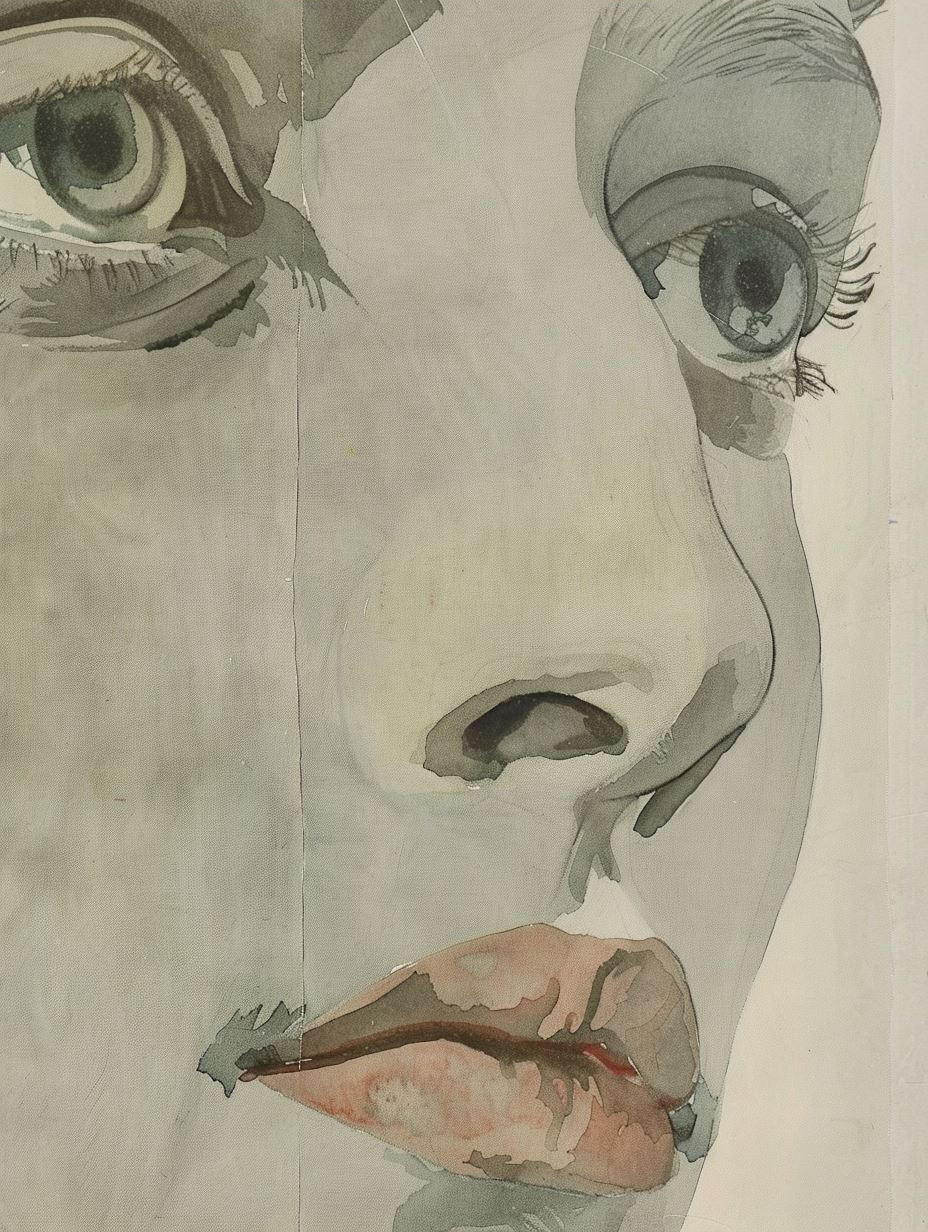 Ethereal Gazes in Watercolor - Image 3