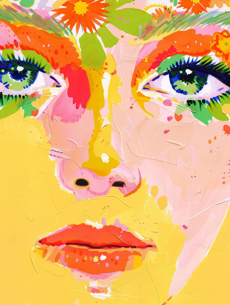 Vibrant Abstract Floral Portraits - Image 2