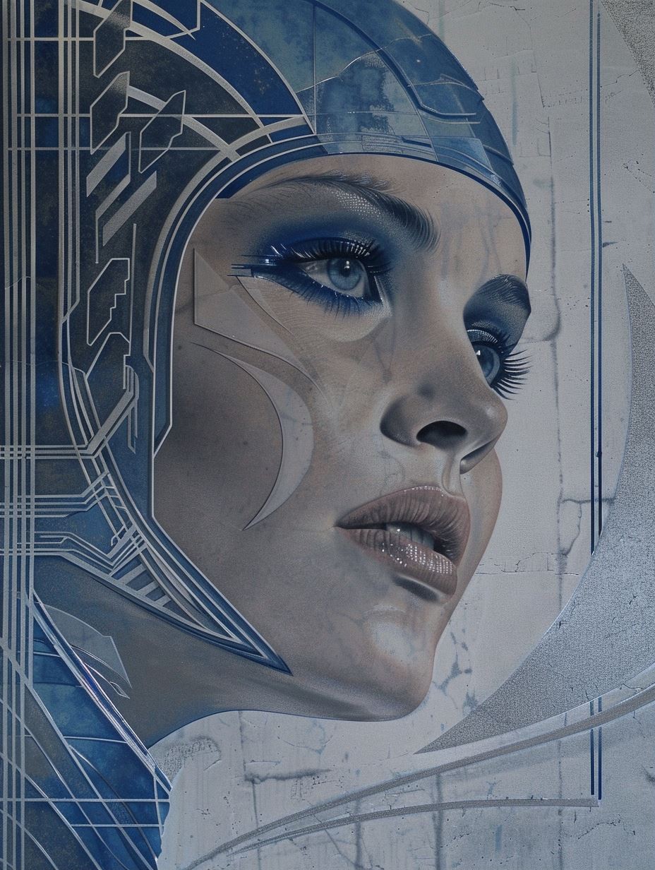 Azure Cybernetic Ethereal Vision