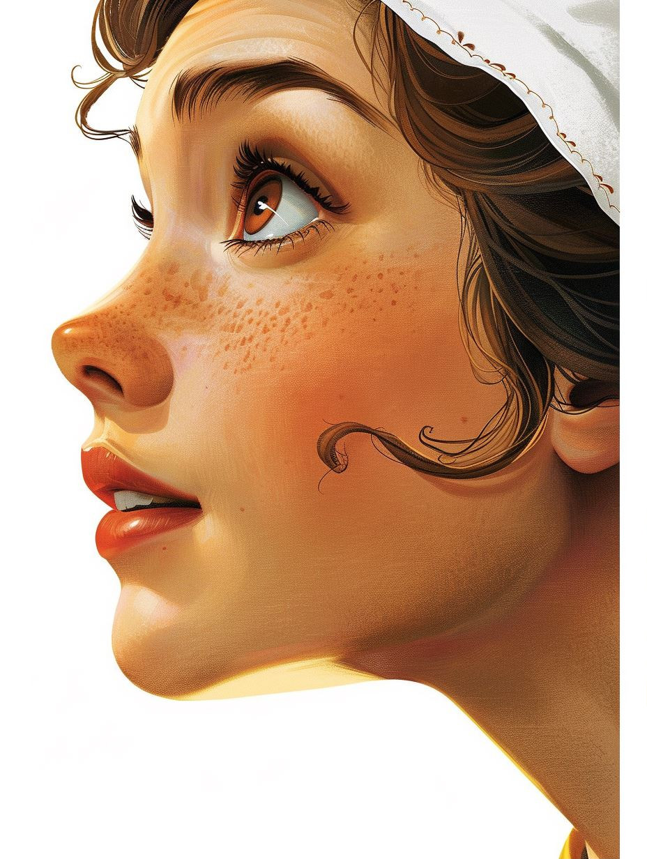 Soft Glow Digital Portrait Study - Image 1