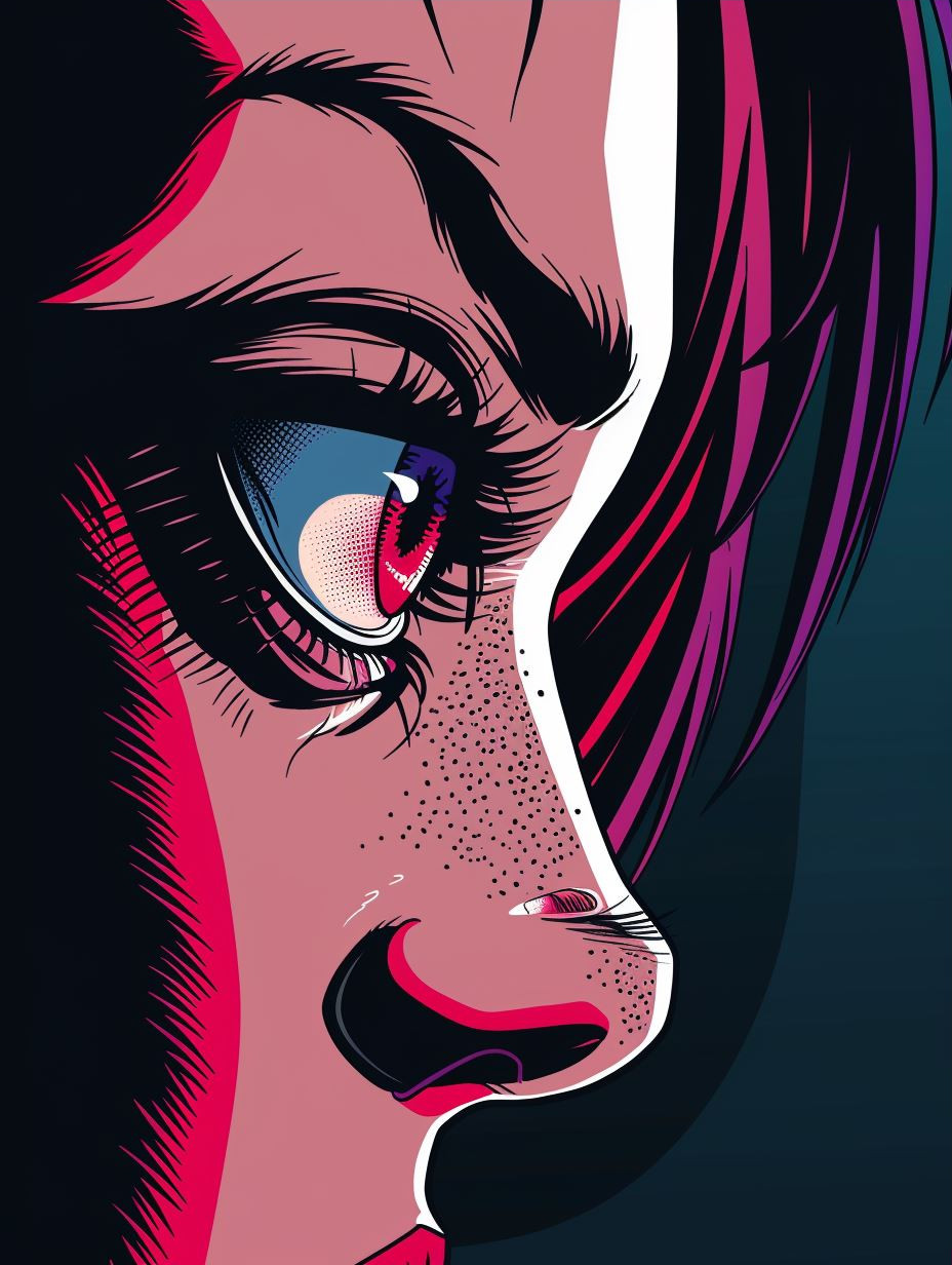 Neon Visions: Cyberpunk Anime Portraits - Image 3