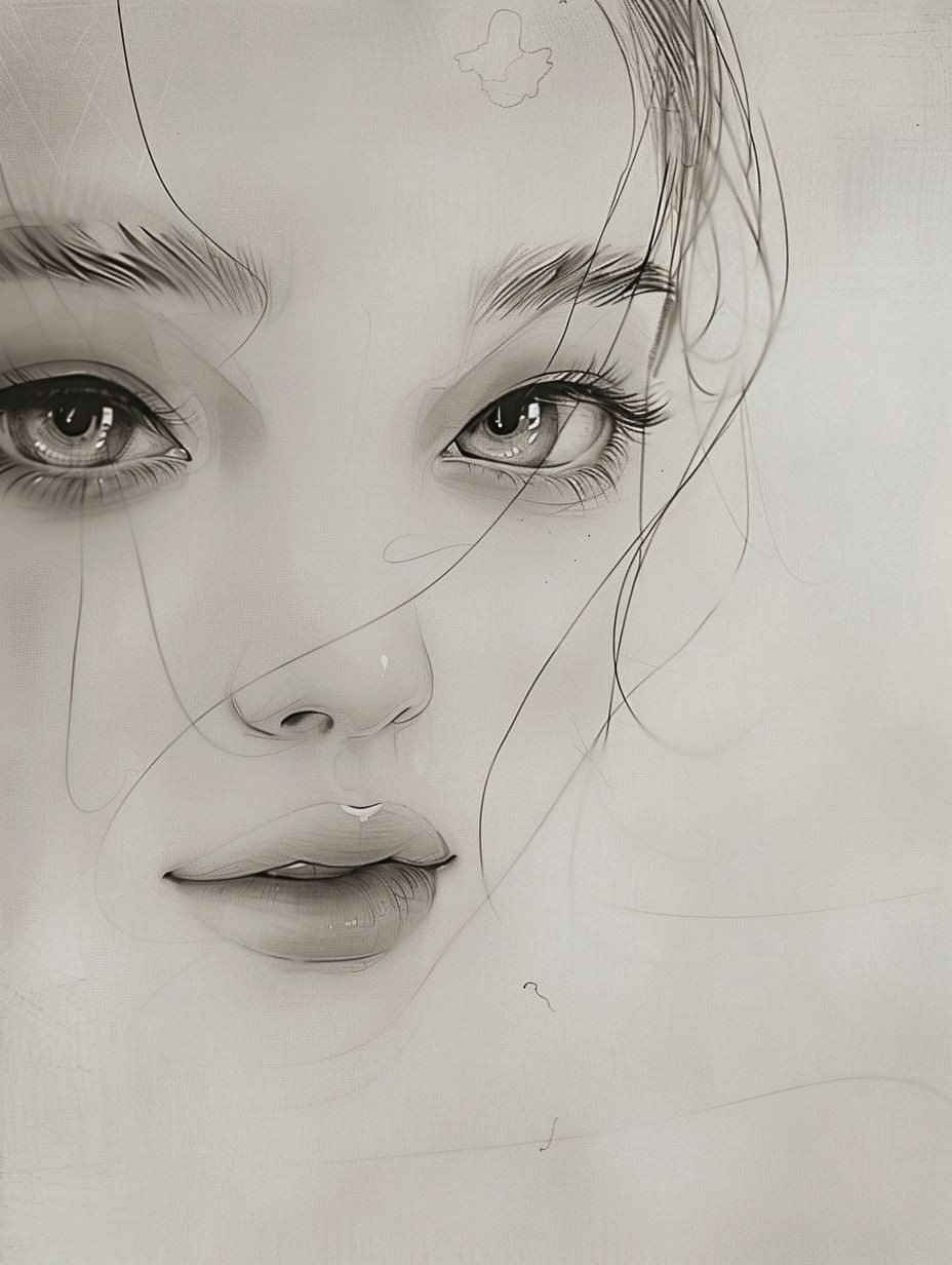 Ethereal Whispers in Graphite - Image 3