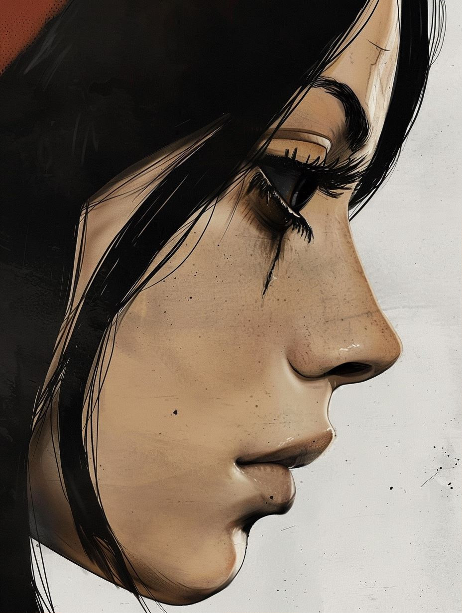 Shadows of Resilience: Digital Portrait Study - Image 1