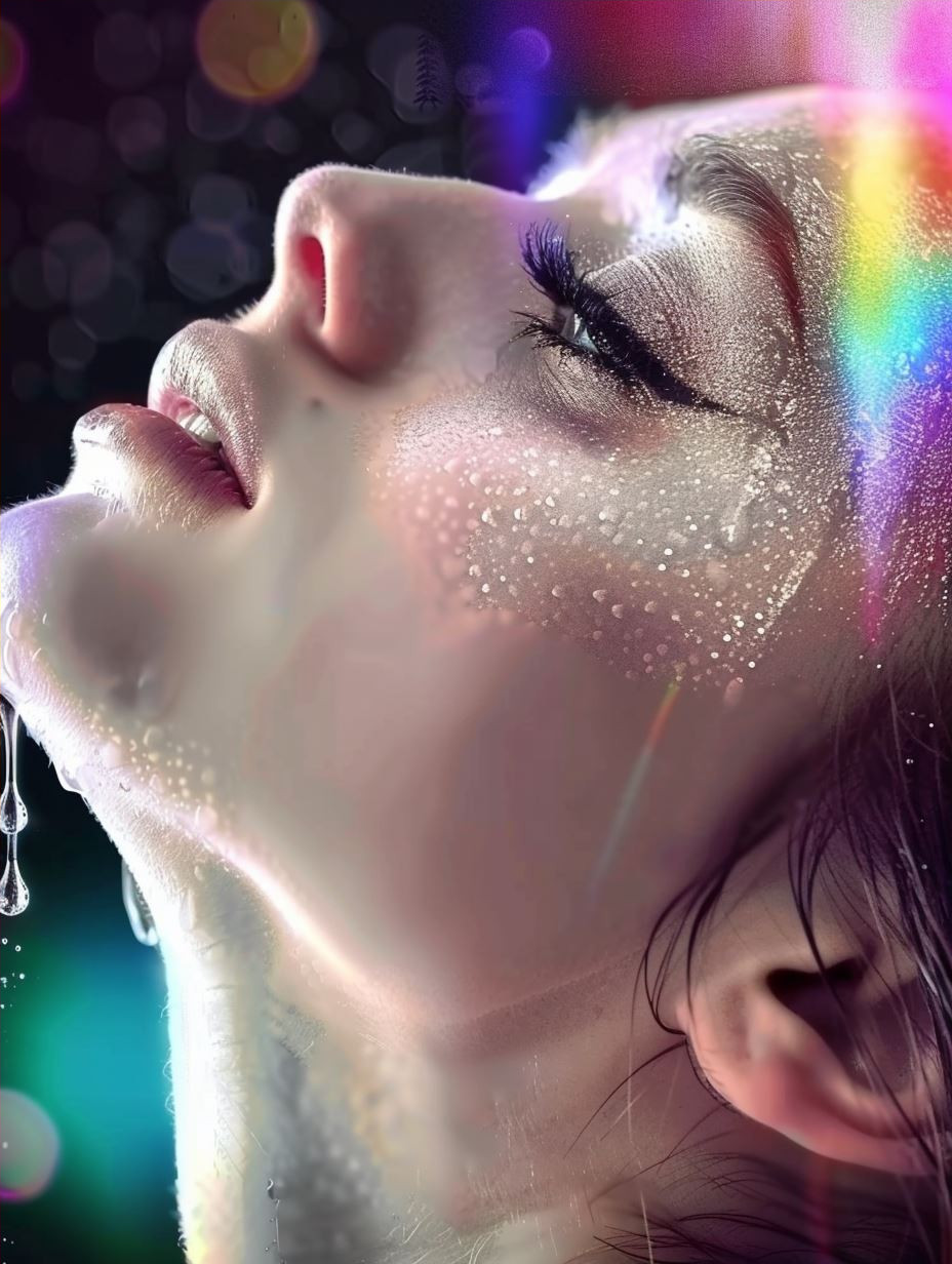 Prismatic Galactic Glitter Portrait - Image 4