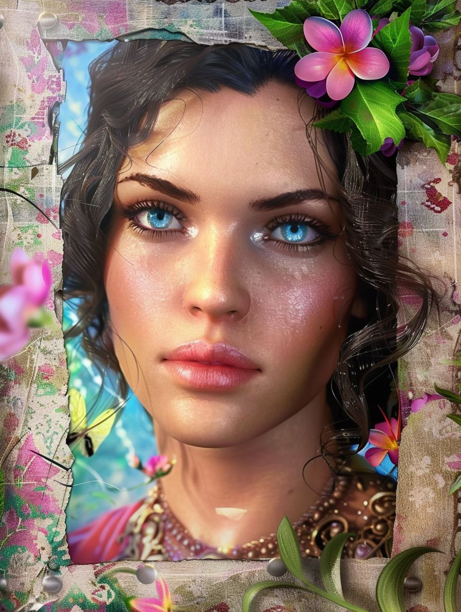 Ethereal Freckled Dream Portrait - Image 3
