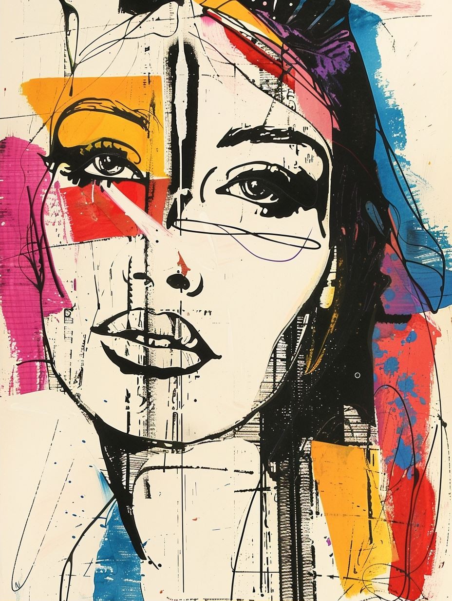 Neon Expressionist Urban Portrait - Image 2