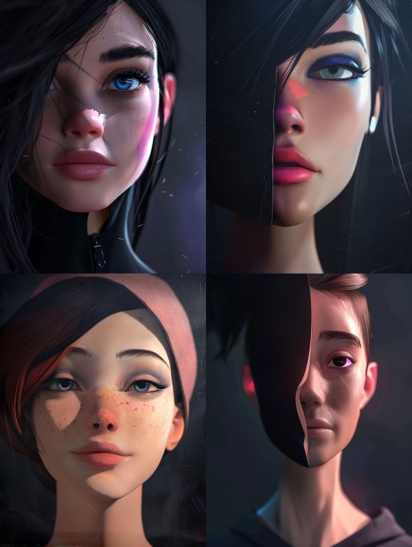 Digital Visions of Modern Portraits
