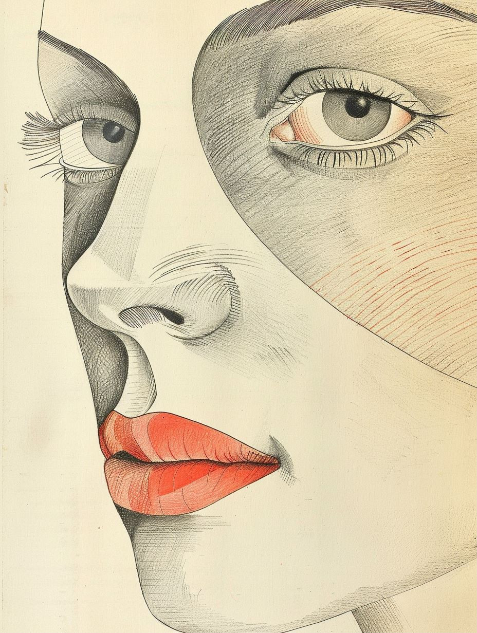 Linear Elegance Portrait - Image 1