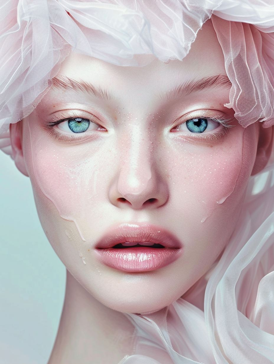 Ethereal Dream of Pale Petals - Image 1