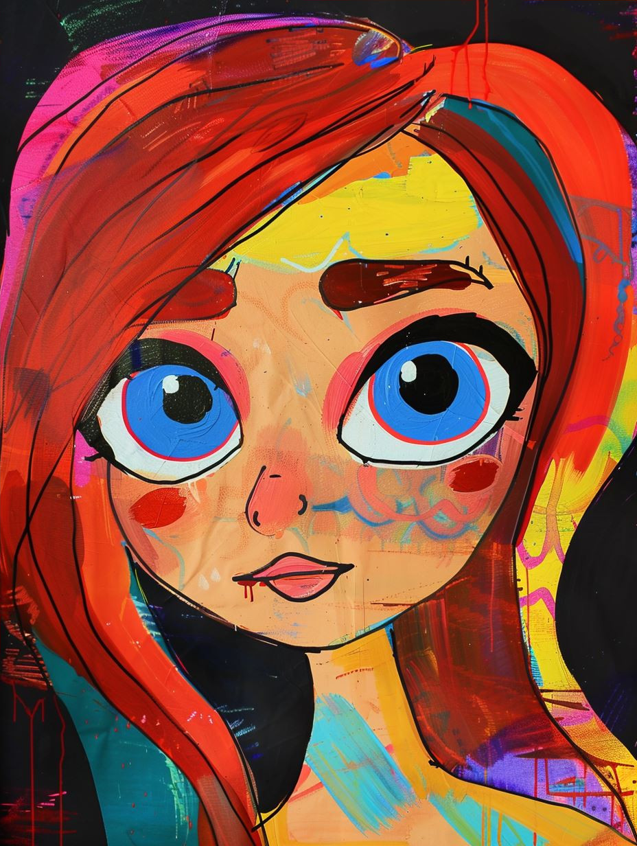 Crimson Gaze in Shadow - Image 4