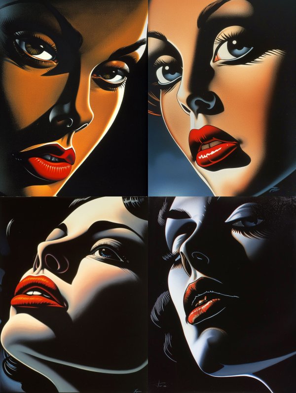 Dramatic Shadows of Feminine Grace