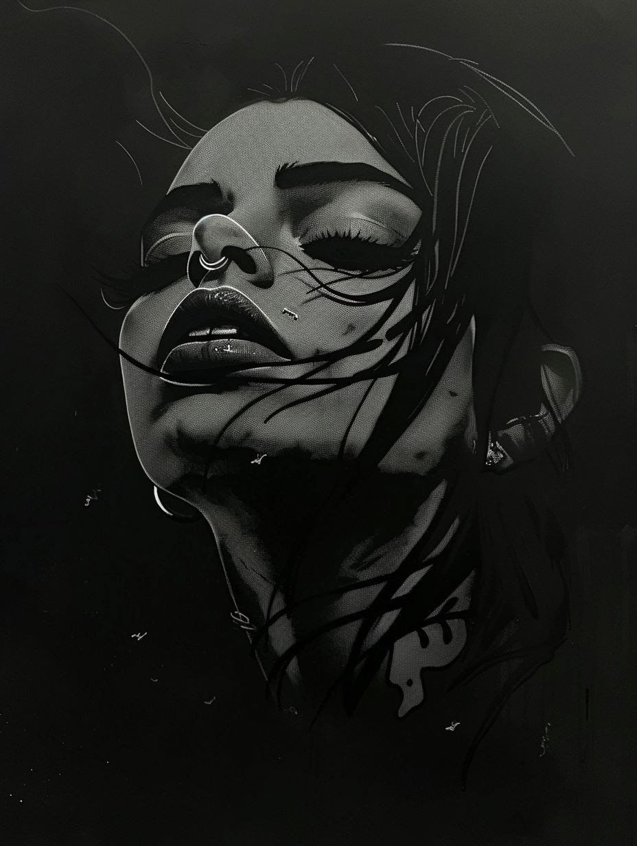 Dark Surrealist Fragmented Portraits - Image 4
