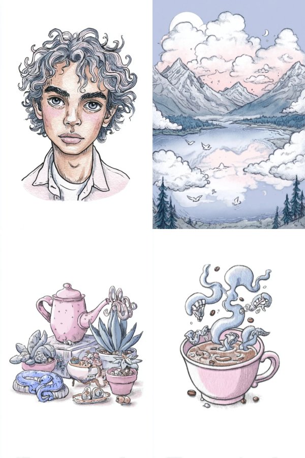 Whimsical Sketches of Life and Nature